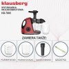 SOKOWIRÓWKA WYCISKARKA WOLNOOBROTOWA KLAUSBERG KB-7865